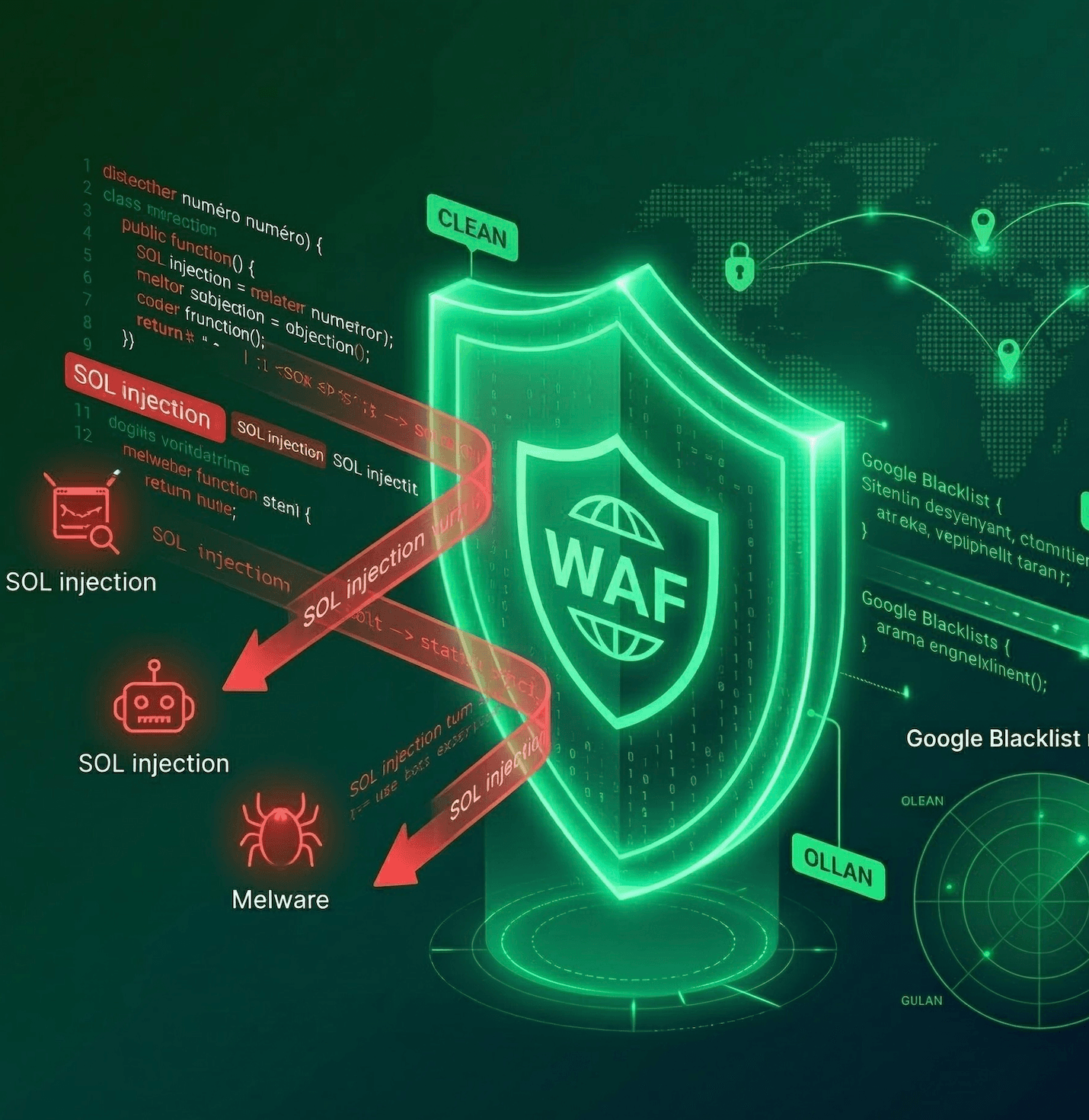 Web security illustration